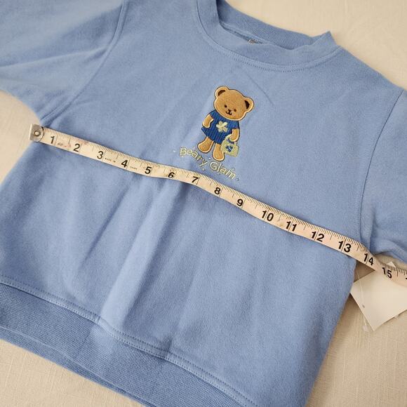 Y2k Deadstock Beary Glam Crewneck 5t - Picture 6 of 7